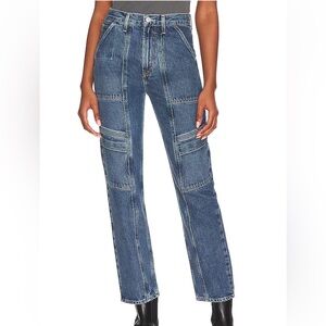 Agolde cooper cargo Women's Blue Denim Jeans size 25